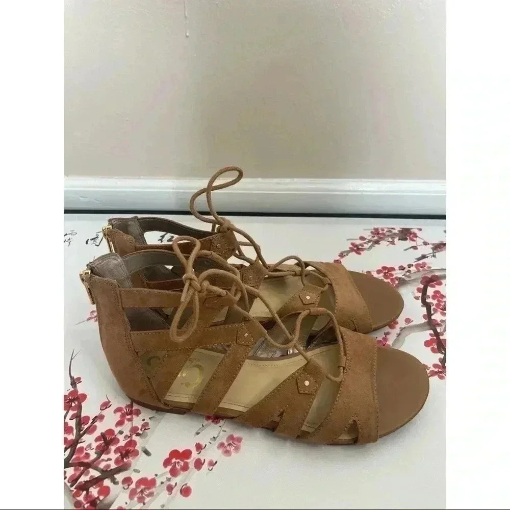 Circus by Sam Edelman Hagan Gladiator Sandals Lace Up Flats